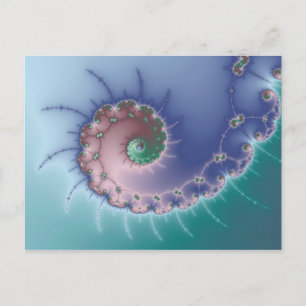 wirbeln - Fraktal Postkarte