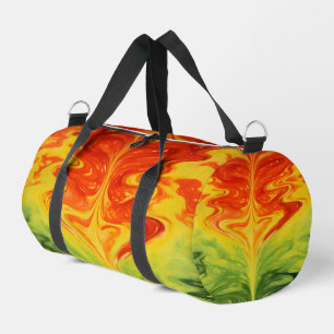 Wirbelnde abstrakte Feuer-Ausrüstung Weekender Duffle Bag
