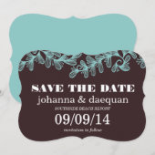 wirbelnde Blätter Save The Date (Vorne/Hinten)