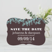 wirbelnde Blätter Save The Date (Stehend Vorderseite)