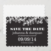 wirbelnde Blätter Save The Date (Vorne/Hinten)