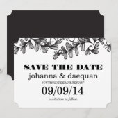 wirbelnde Blätter Save The Date (Vorne/Hinten)