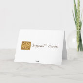 Wirbelnde blaue abstrakte Geburtstags-Karte Karte (Rückseite)