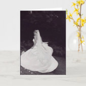Wirbelnde Braut Karte (Gelbe Blume)
