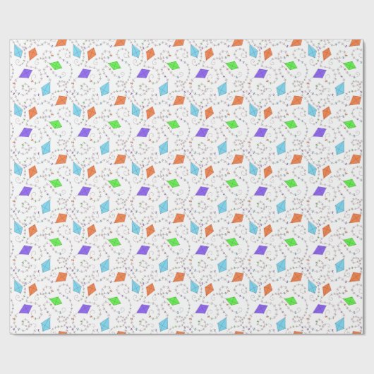 Wirbelnde Drachen Geschenkpapier (Flach)