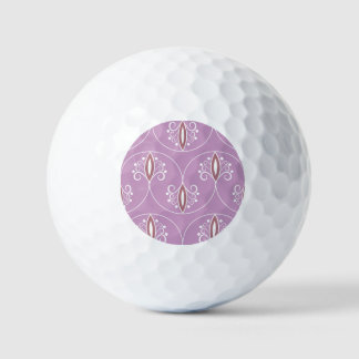 Wirbelnde Eleganz: Vintage-Geometrie Golfball