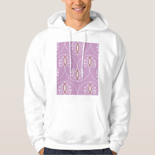 Wirbelnde Eleganz: Vintage-Geometrie Hoodie