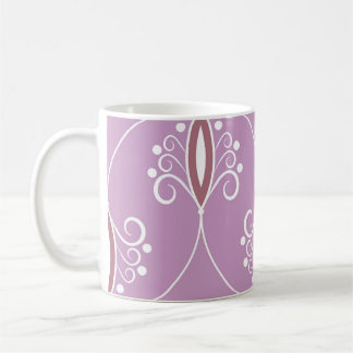 Wirbelnde Eleganz: Vintage-Geometrie Kaffeetasse