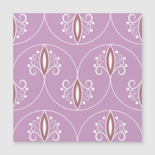 Wirbelnde Eleganz: Vintage-Geometrie Magnetkarte