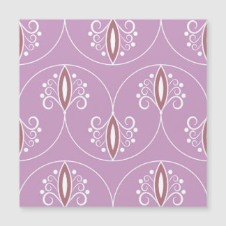 Wirbelnde Eleganz: Vintage-Geometrie Magnetkarte
