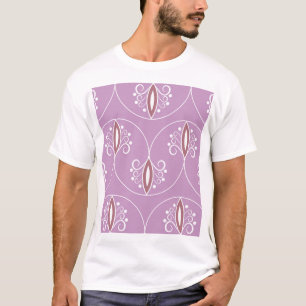 Wirbelnde Eleganz: Vintage-Geometrie T-Shirt