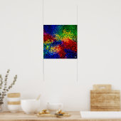 wirbelnde Farben Poster (Küche)