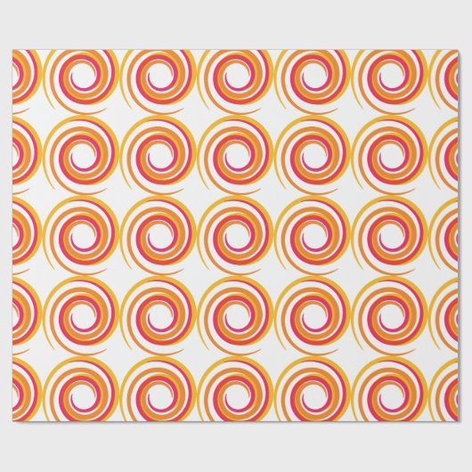 Wirbelnde Farben Spirale Geschenkpapier (Flach)