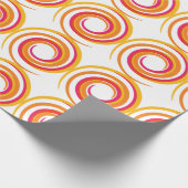 Wirbelnde Farben Spirale Geschenkpapier (Ecke)