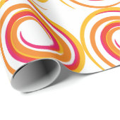 Wirbelnde Farben Spirale Geschenkpapier (Rolleneckpunkt)