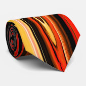 Wirbelnde Flammen Krawatte (Gerollt)