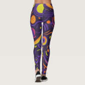 wirbelnde Formen Leggings (Rückseite)