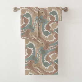 wirbelnde Hares 6 Badetücher Set