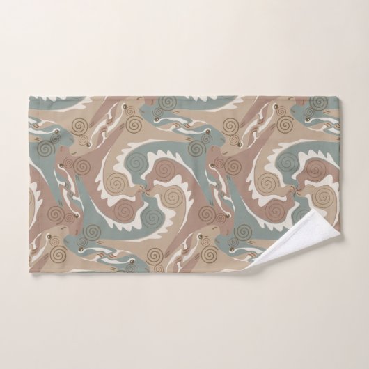 wirbelnde Hares 6 Badetücher Set (Handtuch)