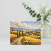 Wirbelnde Himmelslandschaft Postkarte (Stehend Vorderseite)