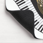 Wirbelnde Klavier-Schlüssel Mousepad (Ecke)