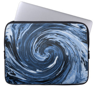 Wirbelnde, kringelnde Welle.... Laptopschutzhülle