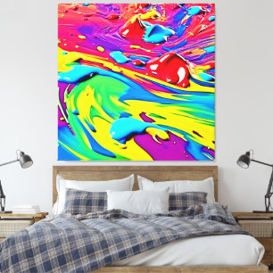 Wirbelnde lebendige Malerei Kunst Leinwanddruck