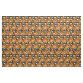 Wirbelnde orangefarbene Steine Stoff (Yard (91,4 cm))