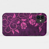 Wirbelnde SteinRosen, lila Case-Mate iPhone Hülle (Rückseite (Horizontal))