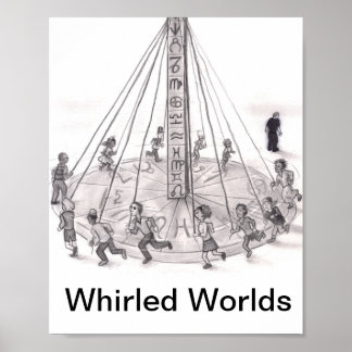 Wirbelnde Welten. Menschen, die um die Astrologie  Poster