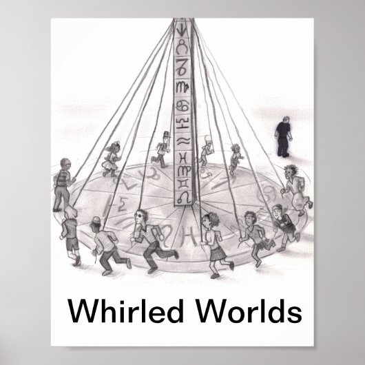 Wirbelnde Welten. Menschen, die um die Astrologie  Poster (Vorne)