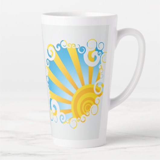 Wirbelnde Wolken über Sonnenausbruch Milchtasse (Rechts)