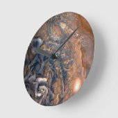 Wirbelnde Wolken von Planeten-Jupiter-nahem hohem Runde Wanduhr (Winkel)