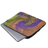 Wirbelnder Garten..... Laptopschutzhülle (Vorne Knopf)
