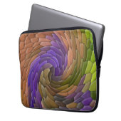Wirbelnder Garten..... Laptopschutzhülle (Vorderseite Links)