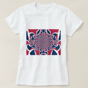 Wirbelnder Kaleidoskop-Kunstprint T-Shirt