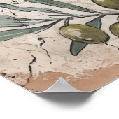 Wirbelnder Koi-Fisch Abstract Poster (Ecke)