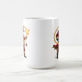 Wirbelnder Lasso Cowboy Santa Kaffeetasse (Mittel)