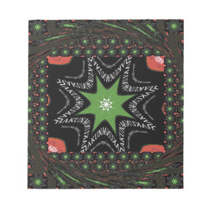 Wirbelnder Sternenhintergrund Notizblock