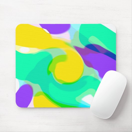 Wirbelndes Farbemousepad Mousepad (Mit Mouse)