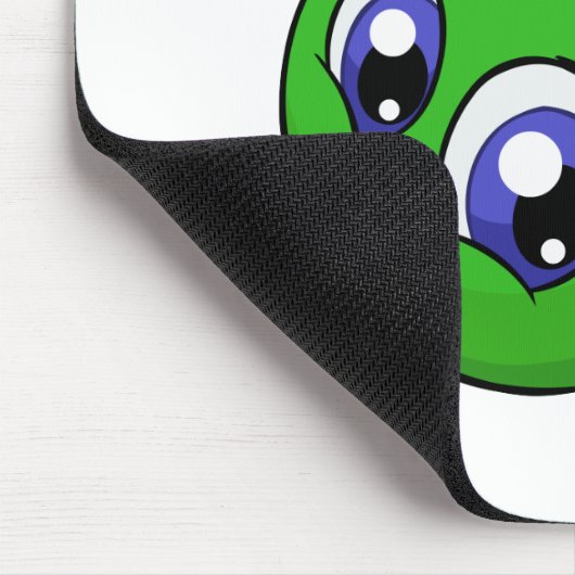 Wirbelndes grünes kiko mousepad (Ecke)