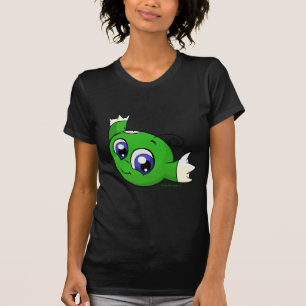 Wirbelndes grünes kiko T-Shirt