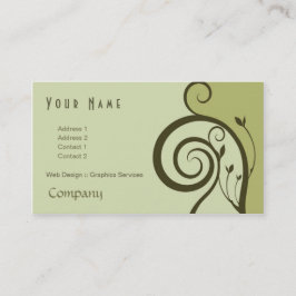 Wirbels-Geschäfts-Karte Visitenkarte