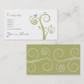 Wirbels-Geschäfts-Karte Visitenkarte (Vorne/Hinten)