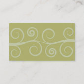 Wirbels-Geschäfts-Karte Visitenkarte (Rückseite)