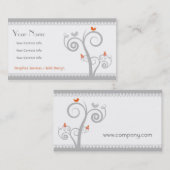 Wirbels-Geschäfts-Karte Visitenkarte (Vorne/Hinten)