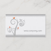 Wirbels-Geschäfts-Karte Visitenkarte (Rückseite)