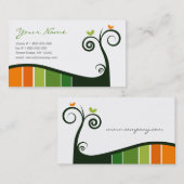 Wirbels-Geschäfts-Karte Visitenkarte (Vorne/Hinten)