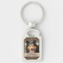 Wirbels-kundenspezifisches Haustier-Beileid Browns Schlüsselanhänger