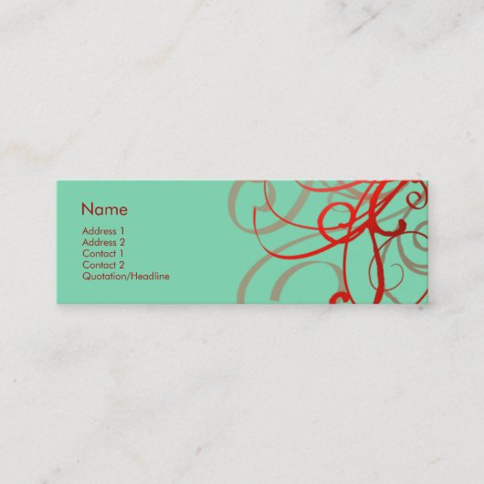 Wirbels-Nr. 0024 Mini Visitenkarte (Vorderseite)